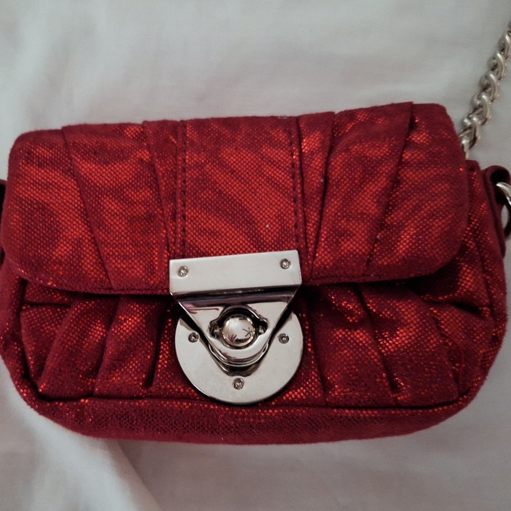 Red Metallic Crossbody Red Metallic Crossbody Purse